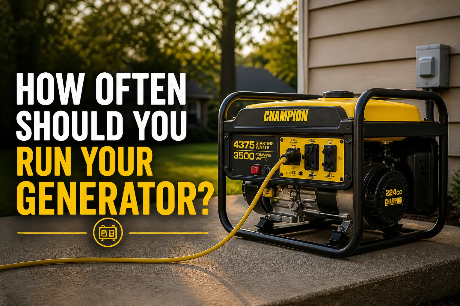 How Often Should You Run Your Generator?