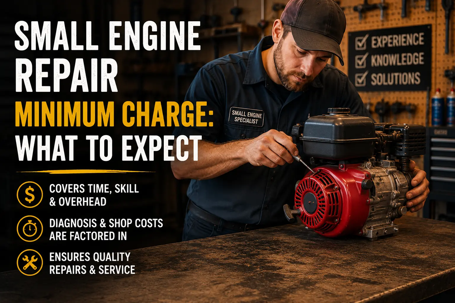 Small Engine Repair Minimum Charge: What to Expect