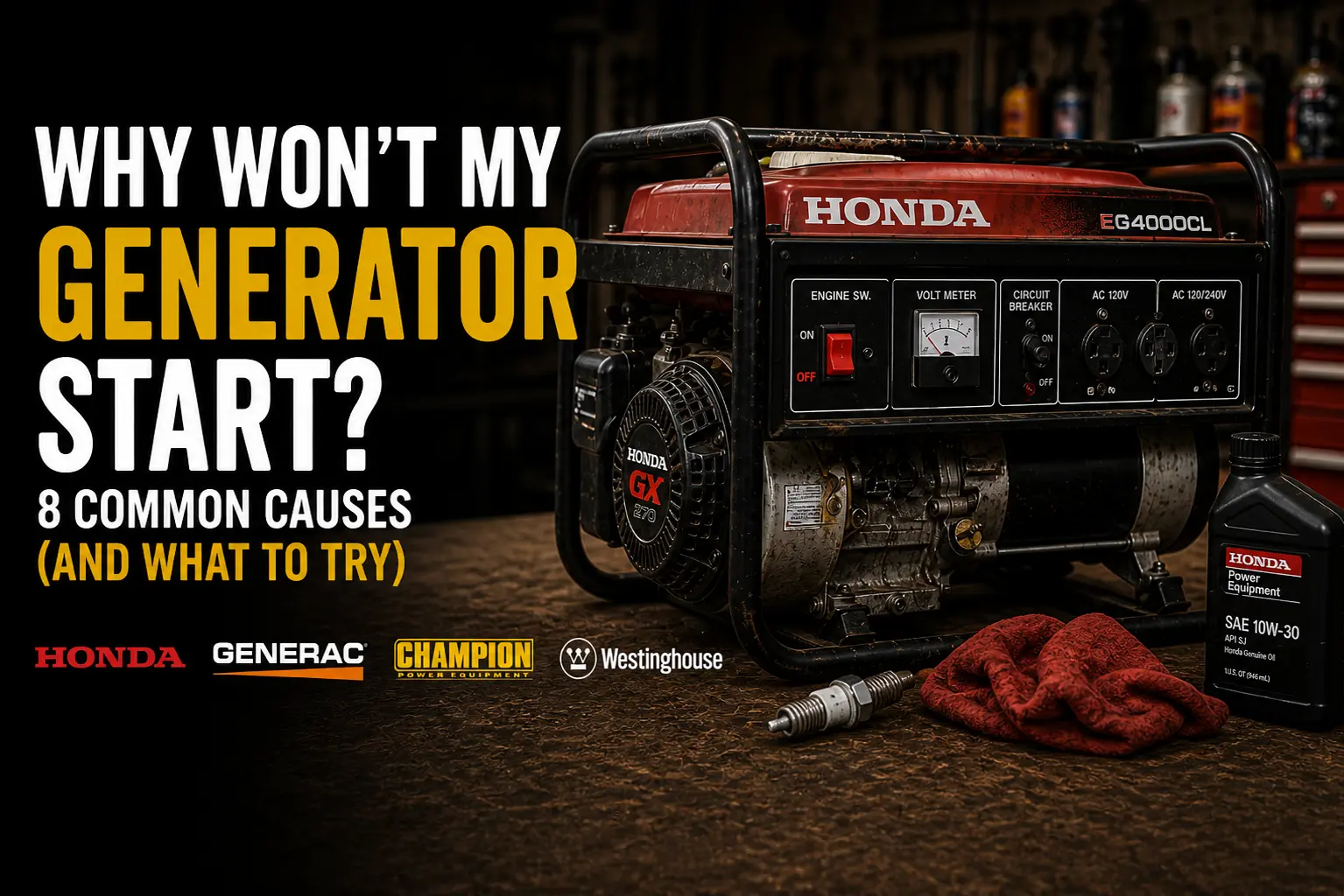 Why Won't My Generator Start? 8 Common Causes (And What To Try)